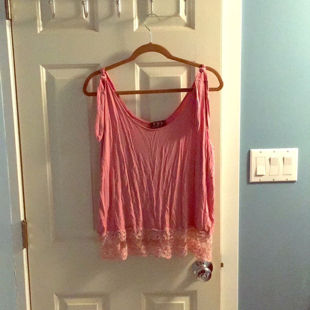 Light Pink sleeveless POL top